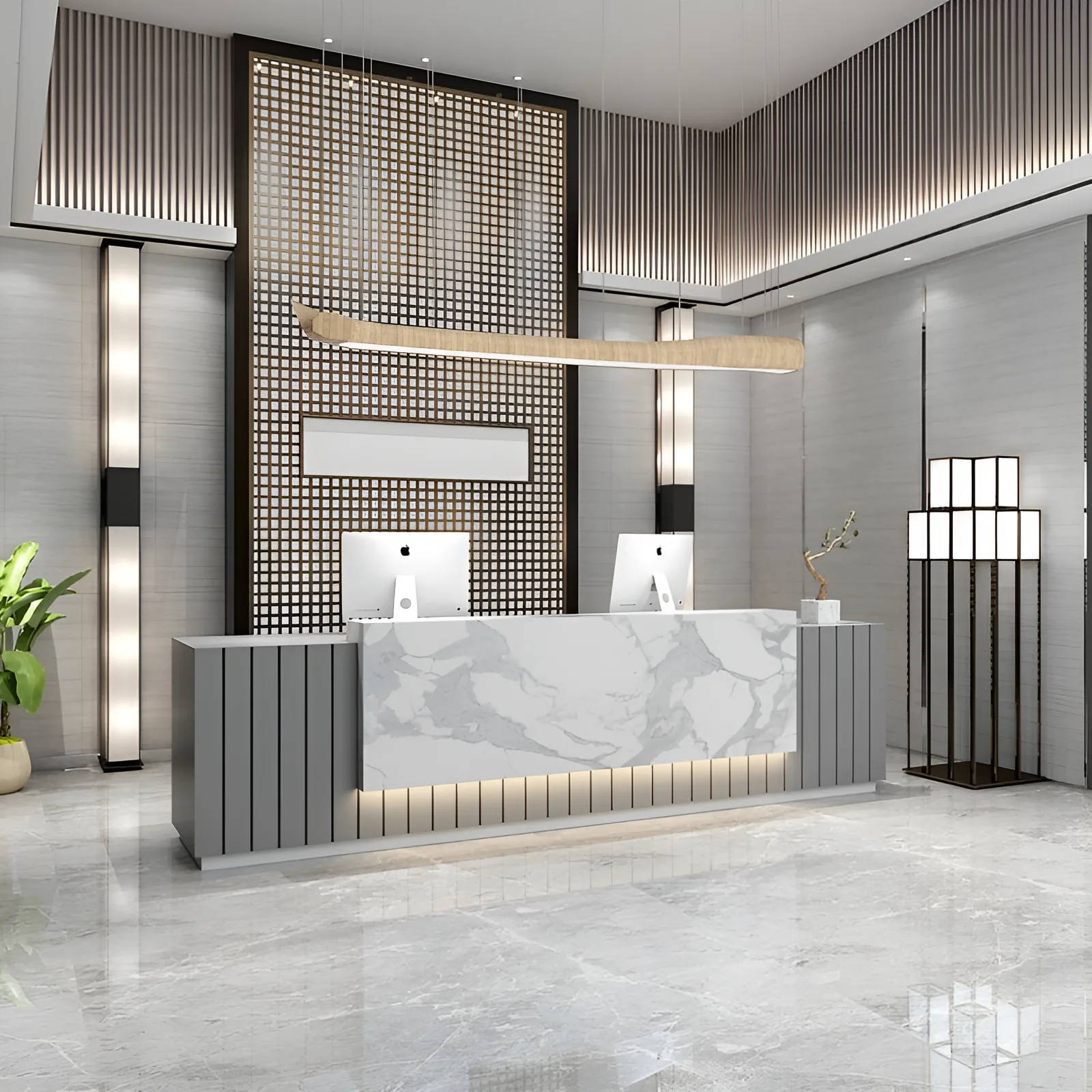 How a Stylish Reception Desk in Dubai Enhances Your Office Interior