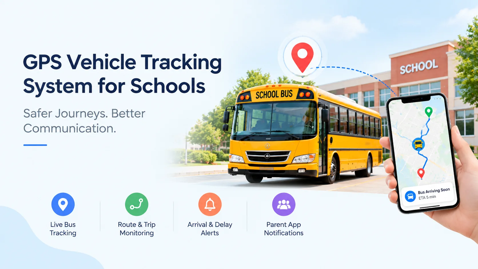 GPS Vehicle Tracking System for Schools: Smarter Bus Safety, Route Monitoring, and Parent Communication