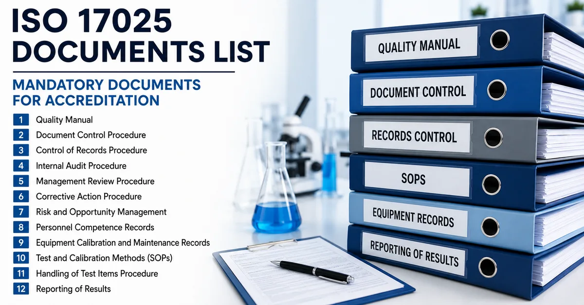 ISO 17025 Documents List: Mandatory Documents for Accreditation