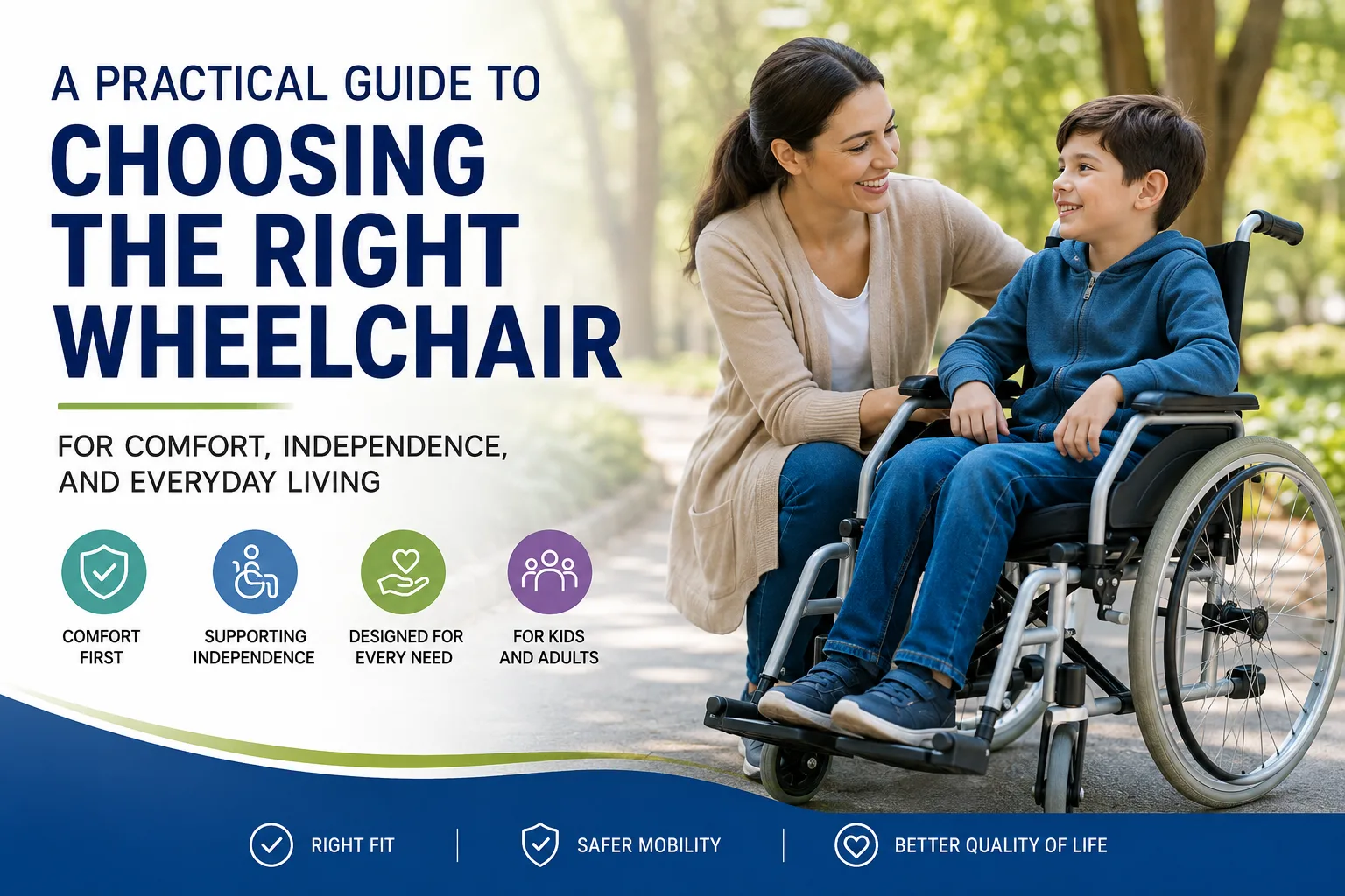 A Practical Guide to Choosing the Right Wheelchair for Comfort, Independence, and Everyday Living