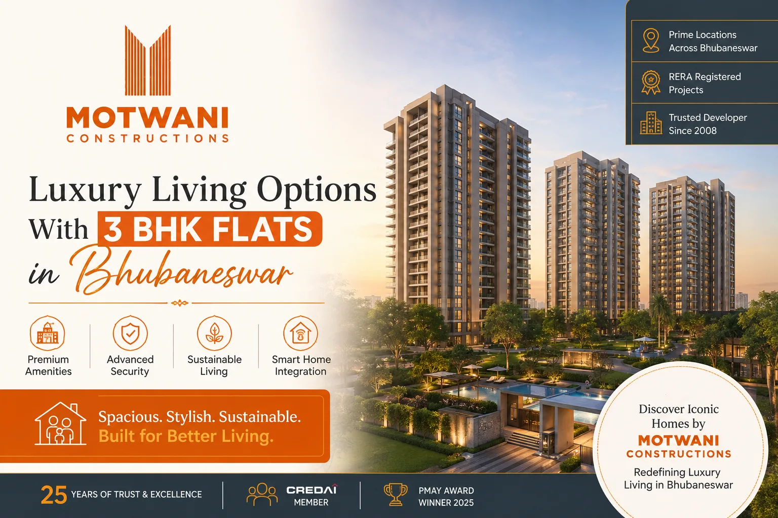 Luxury Living Options With 3 BHK Flats in Bhubaneswar