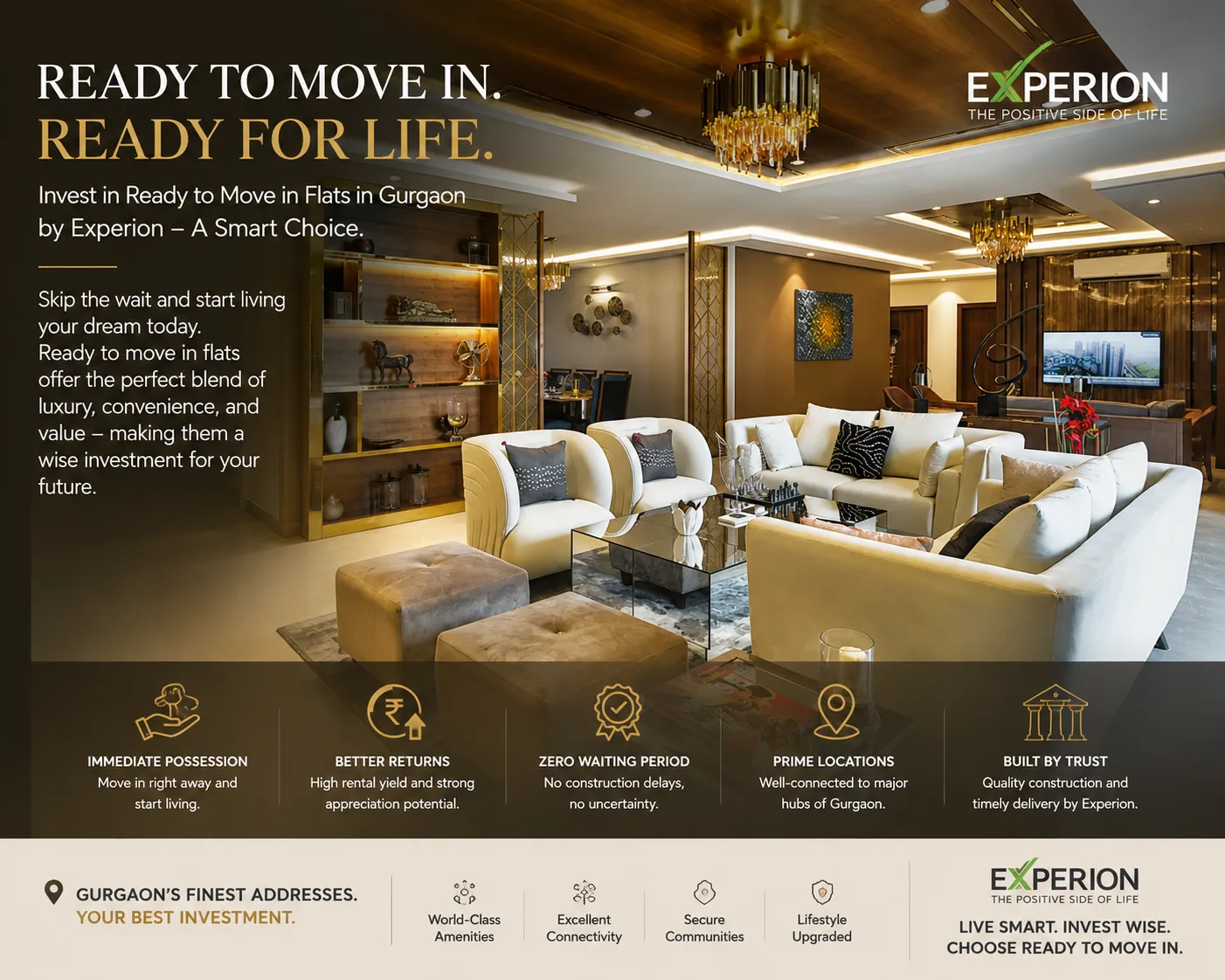 Ready To Move in Flats in Gurgaon: Benefits and Buying Guide