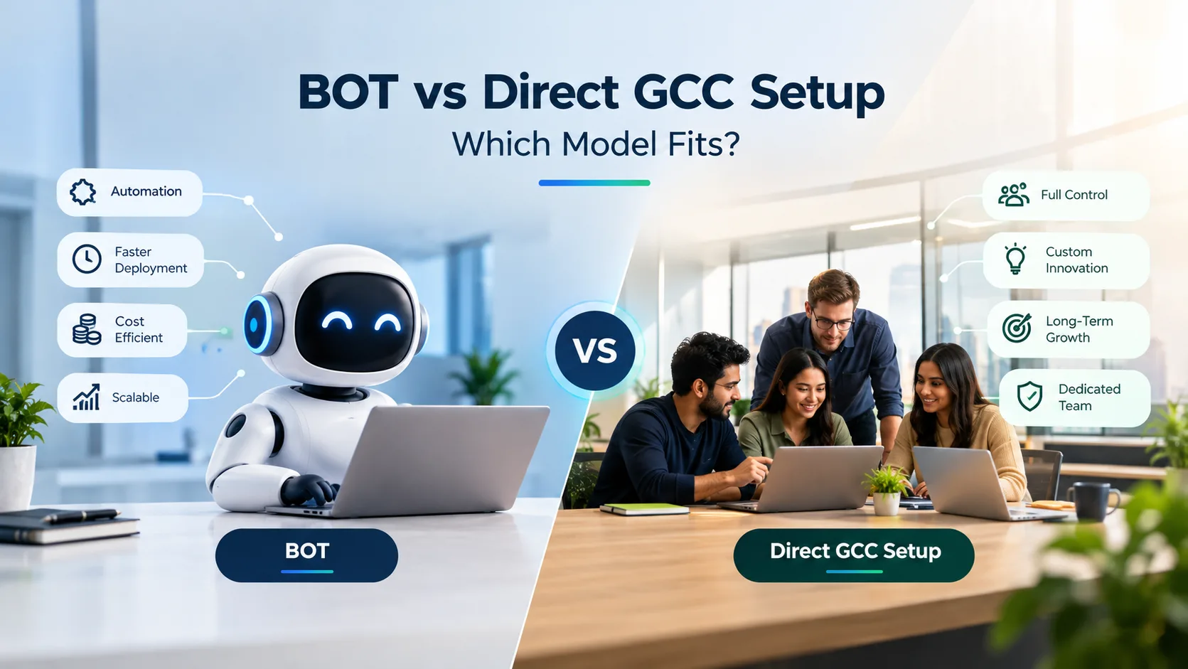 Build-Operate-Transfer vs. Direct Setup: Choosing the Right GCC Model for Your Business