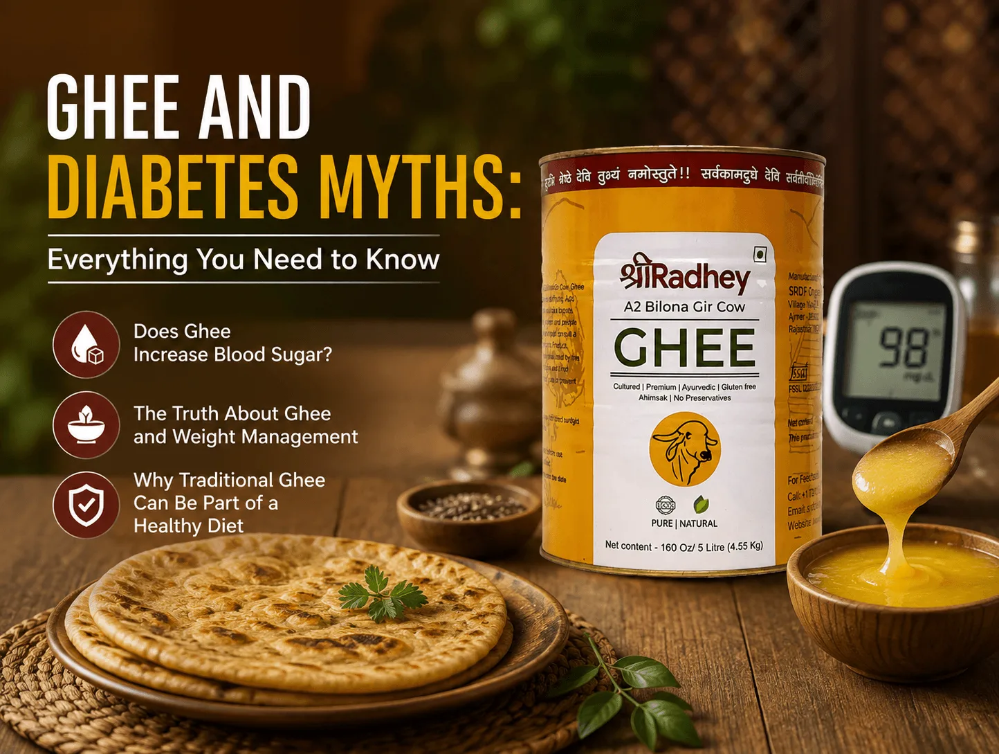 Ghee and Diabetes: Separating Myths from Facts