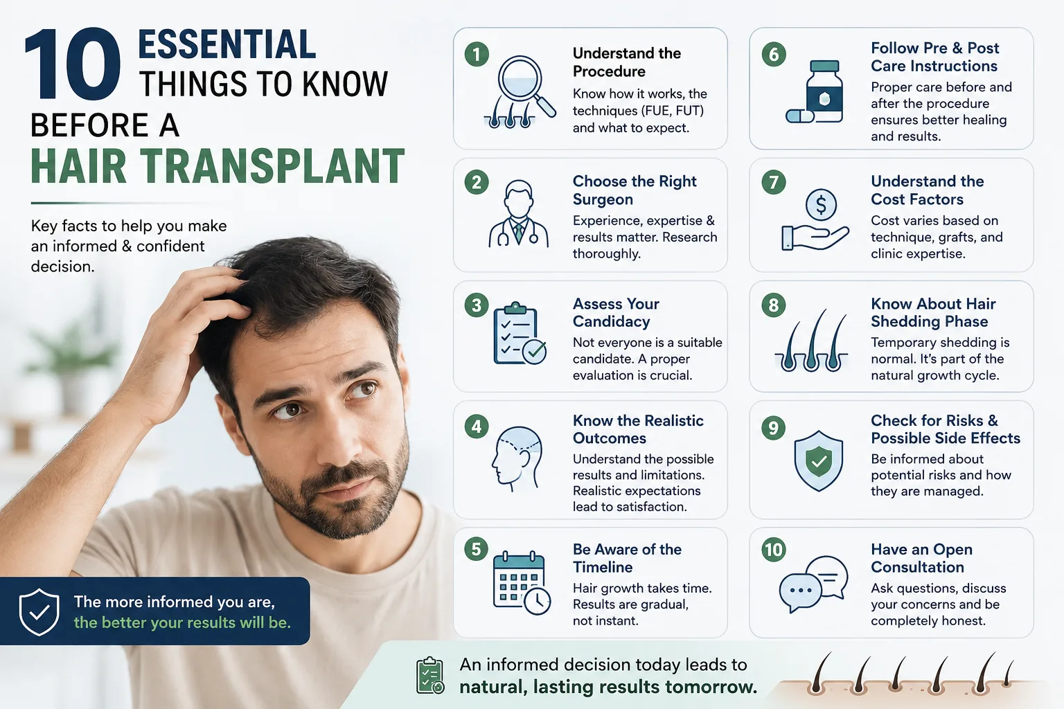 Thinking About a Hair Transplant? 10 Things You Should Know