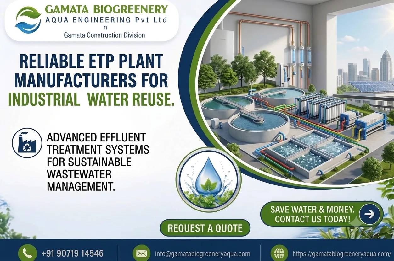 Water Treatment and Wastewater Management Solutions for Bangalore Industries