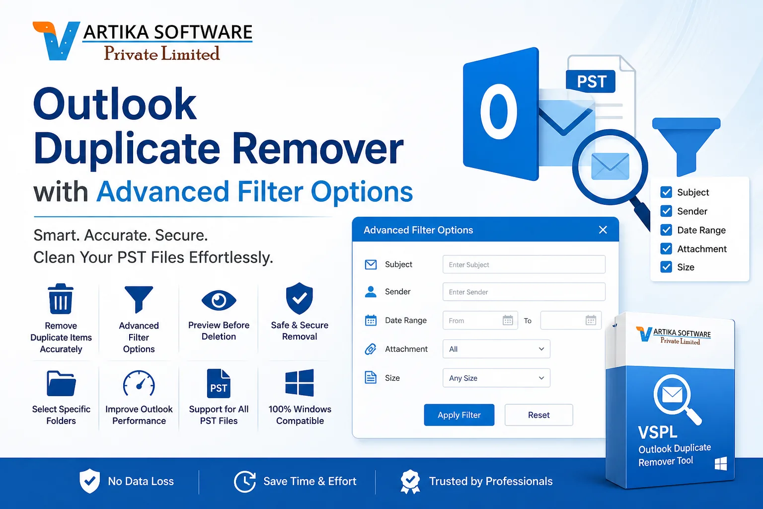 VSPL Duplicate Outlook Data Remover Software – Smart Solution for a Clean Outlook Experience