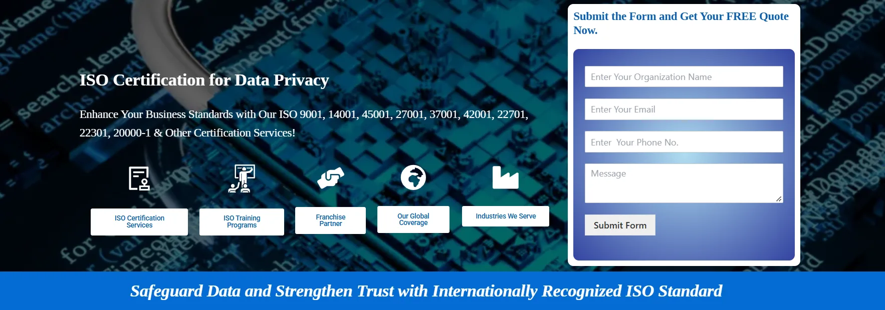 ISO Certification for Data Privacy
