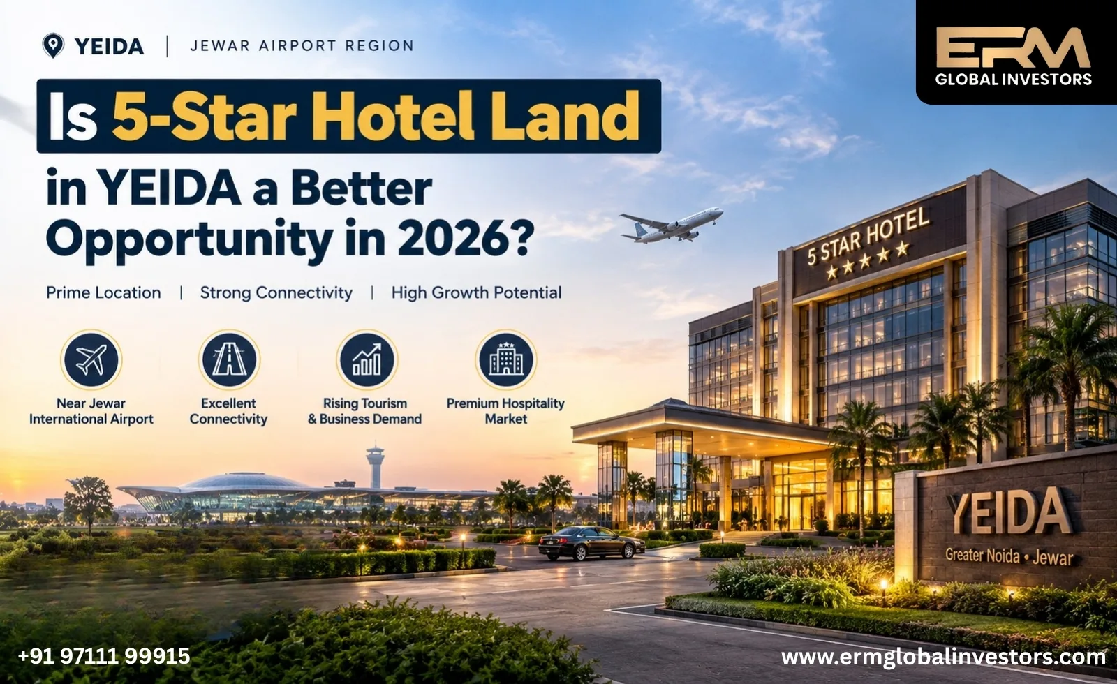 Is 5-Star Hotel Land in YEIDA a Better Opportunity in 2026?