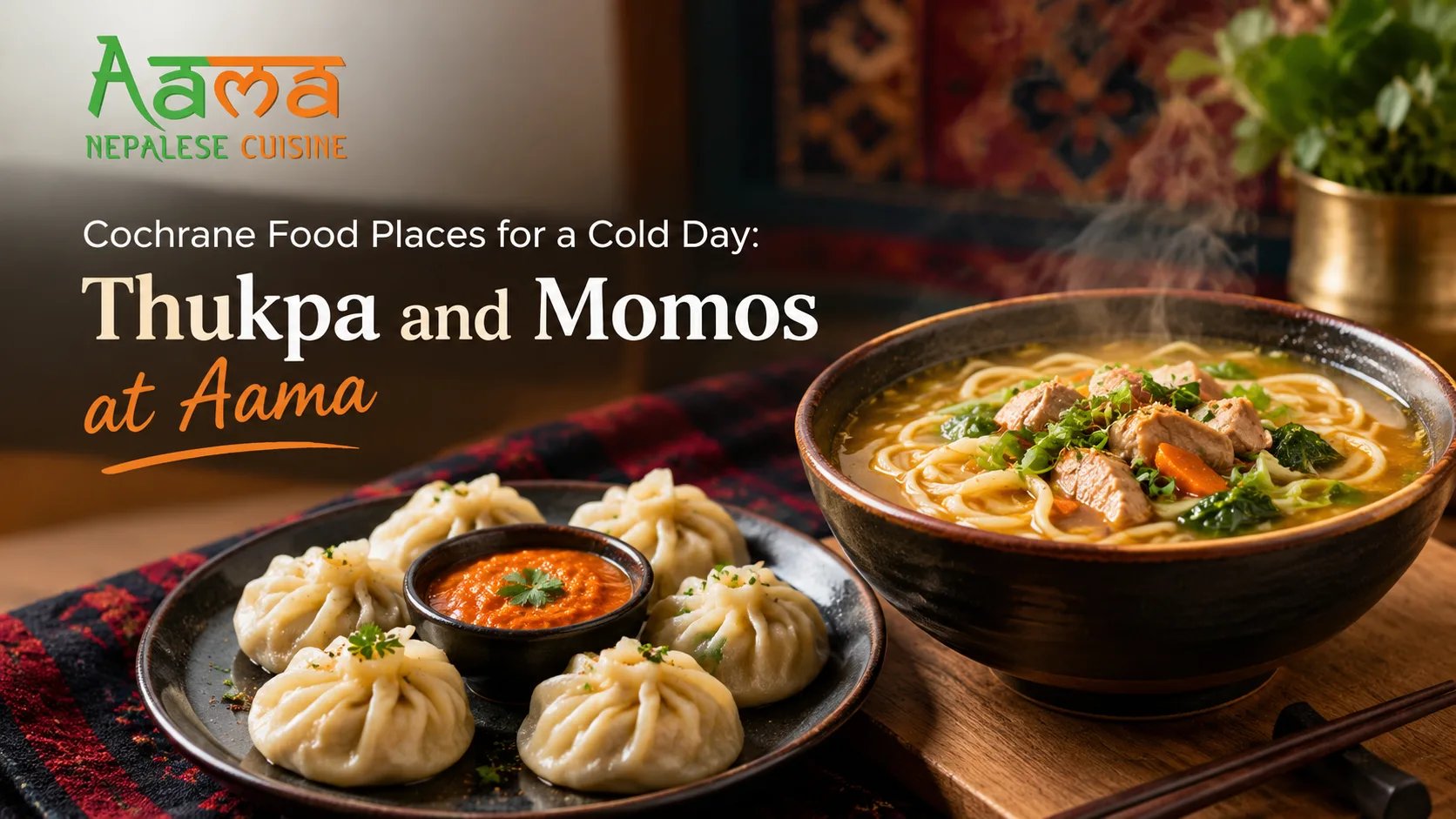 Cochrane Food Places for a Cold Day: Thukpa and Momos at Aama