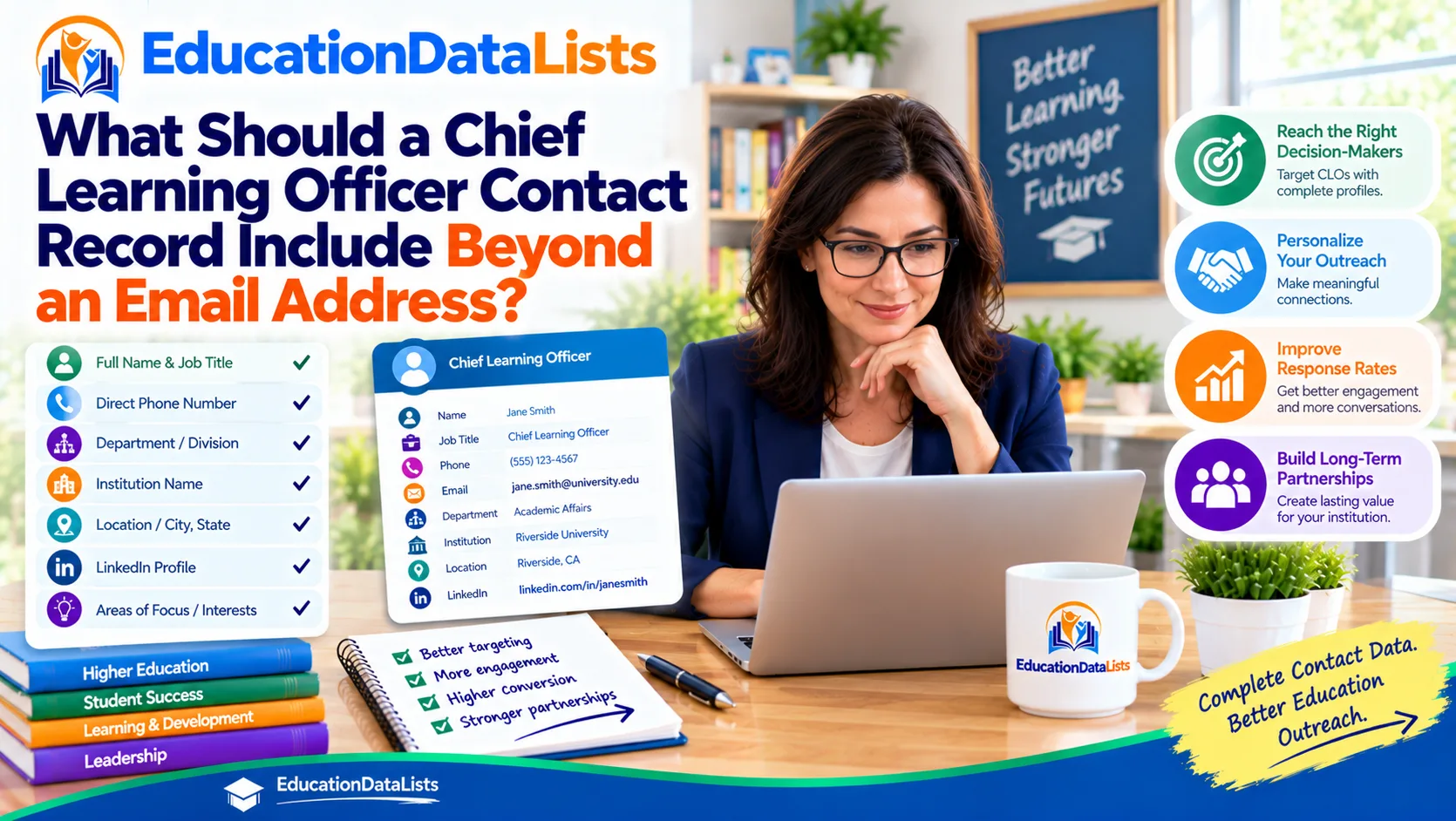 What Should a Chief Learning Officer Contact Record Include Beyond an Email Address? | EducationDataLists