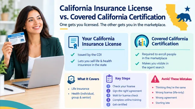 Does a California Insurance License Cover Covered California?