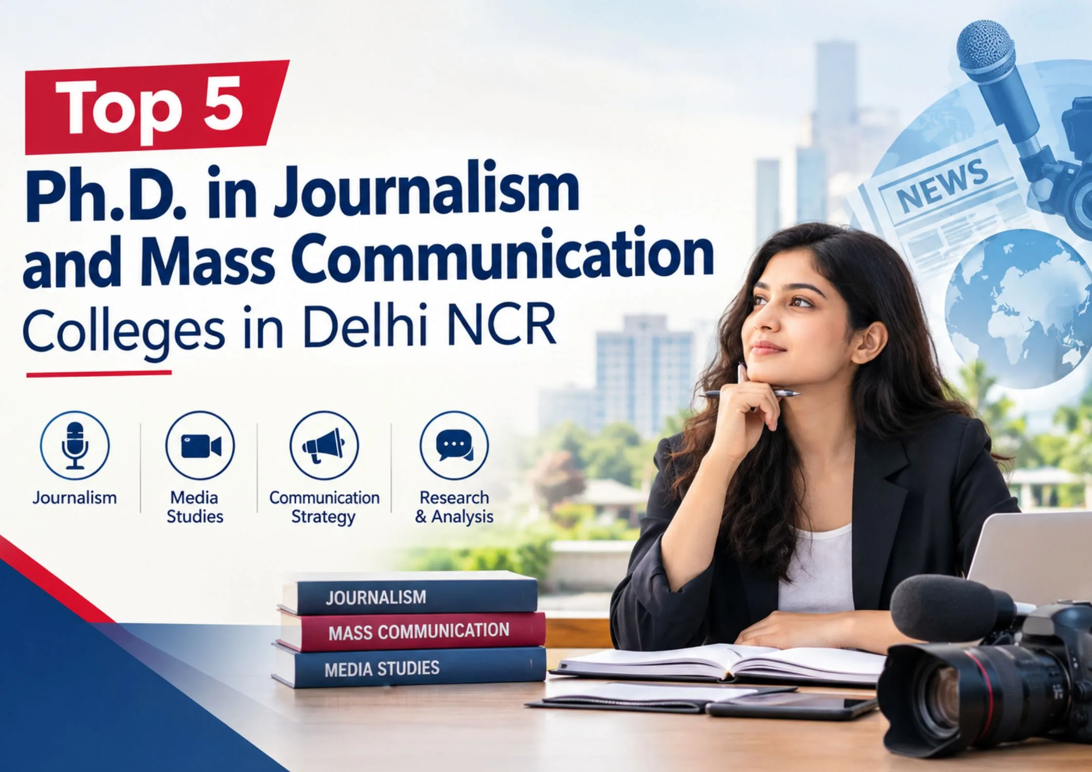 Top 5 Ph.D. in Journalism and Mass Communication Colleges in Delhi NCR