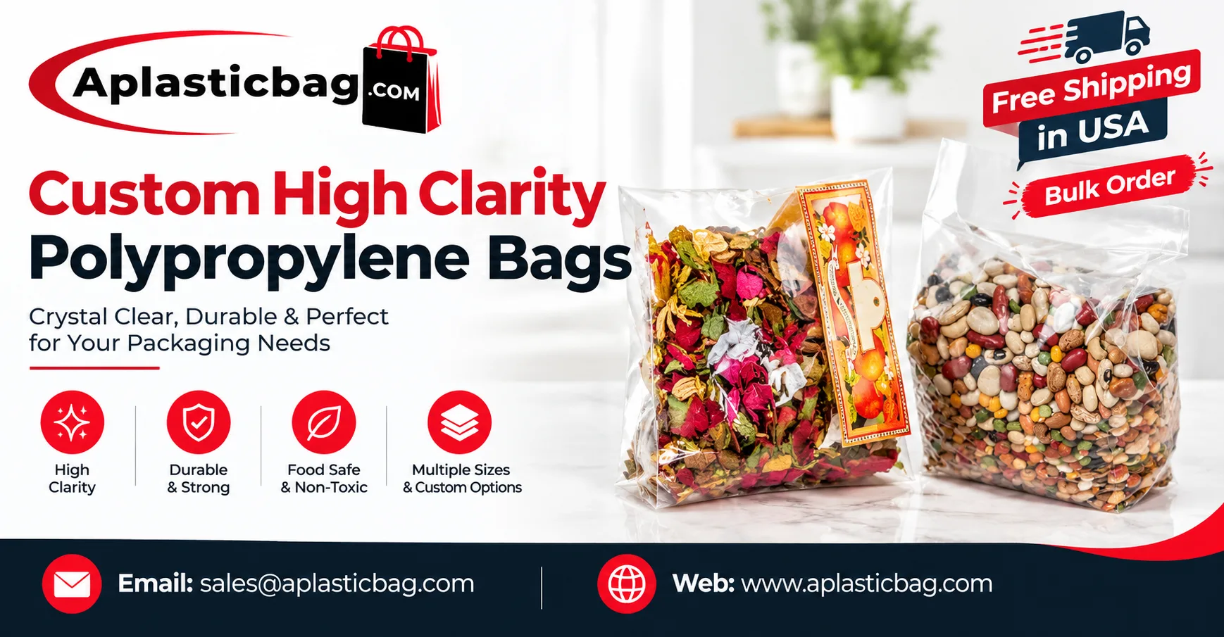 How Can Custom High Clarity Polypropylene Bags Improve Product Display?