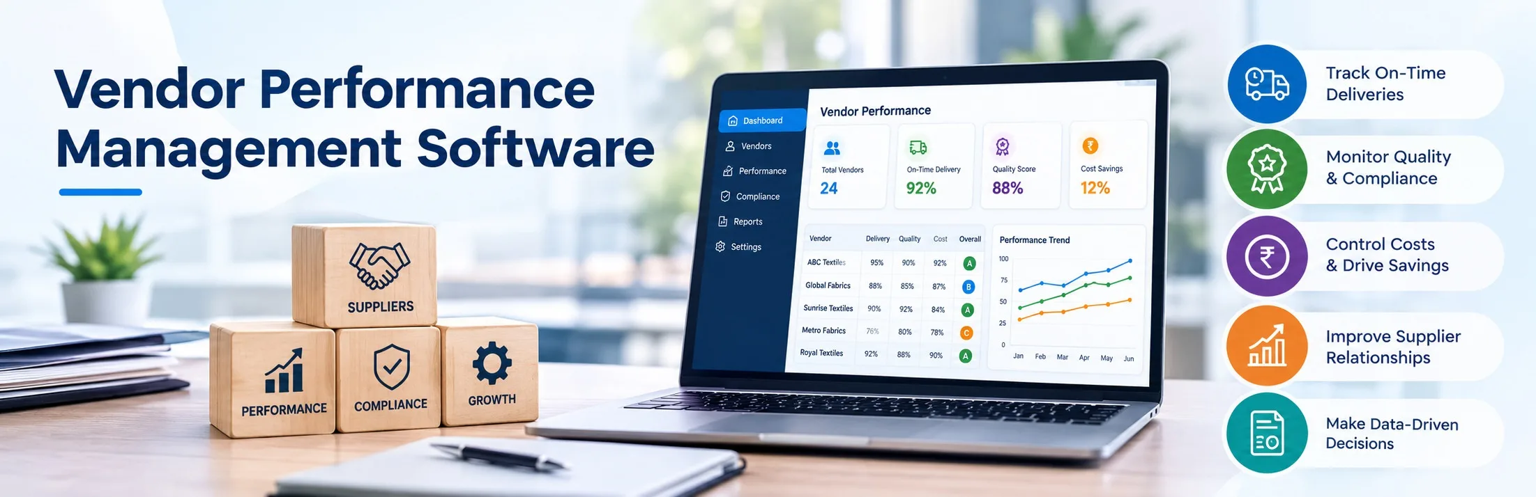 Vendor Scorecard: How to Evaluate Suppliers With the Right KPIs (Template + Software Guide)