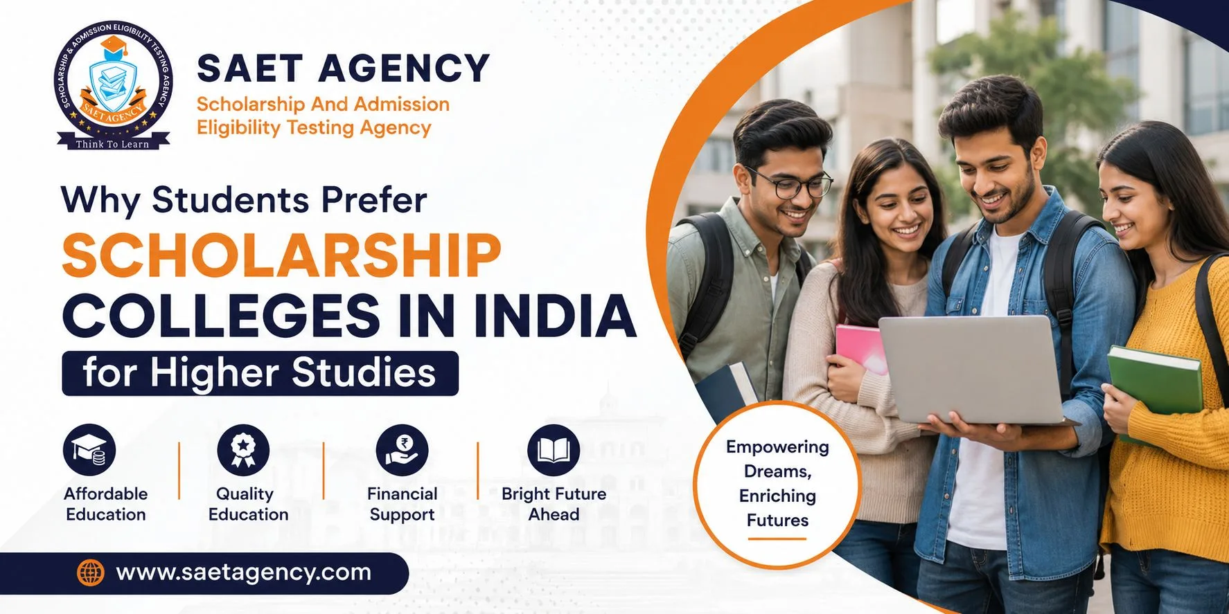 Why Students Prefer Scholarship Colleges in India for Higher Studies