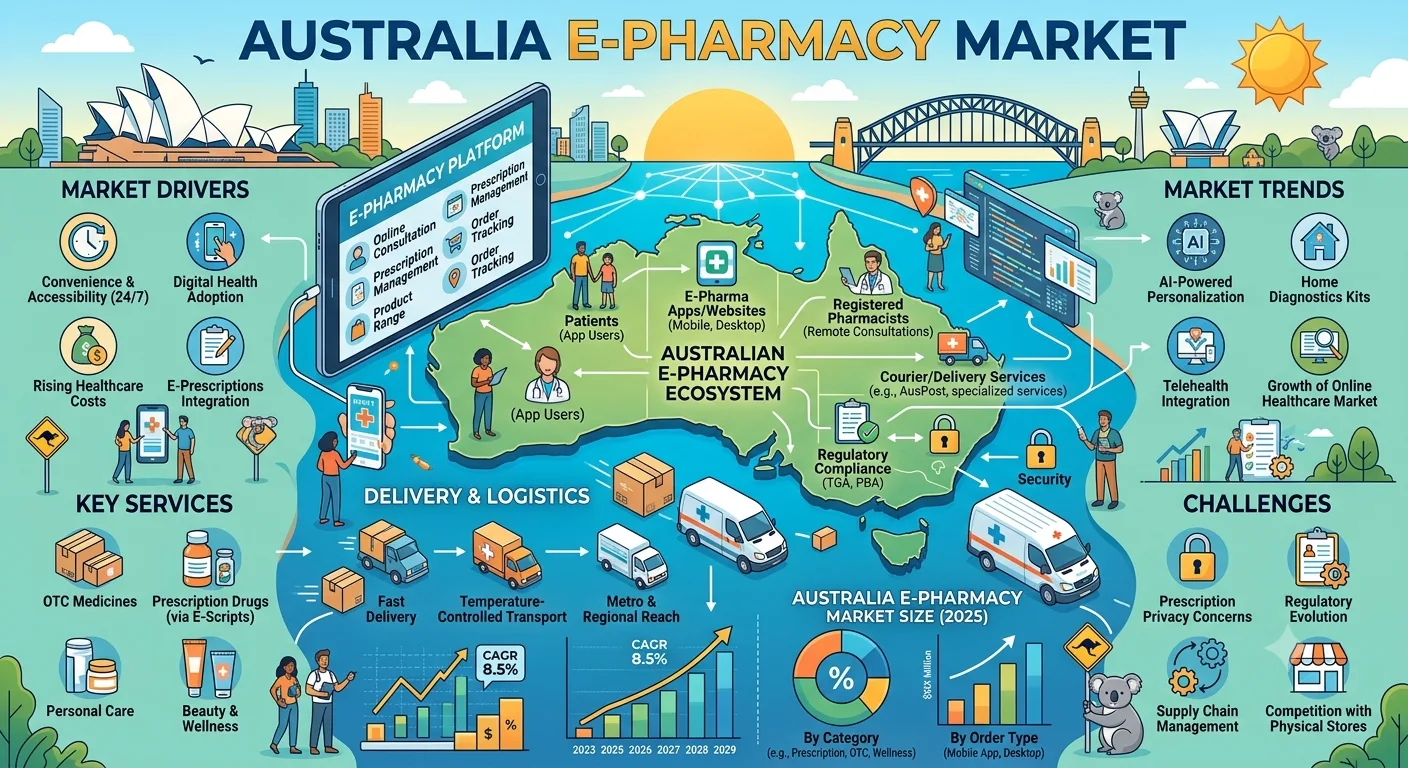 Australia E-Pharmacy Market Projected to Reach USD 10.5 Billion by 2034