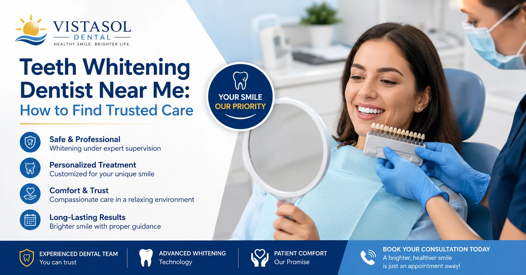 Teeth Whitening Dentist Near Me: How to Find Trusted Care