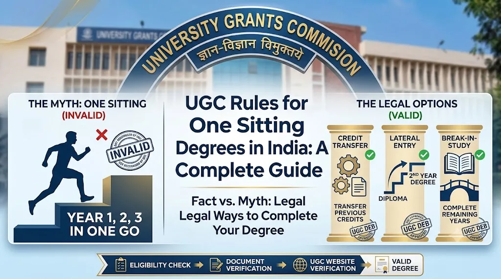 UGC Rules for One Sitting Degrees in India: A Complete Guide