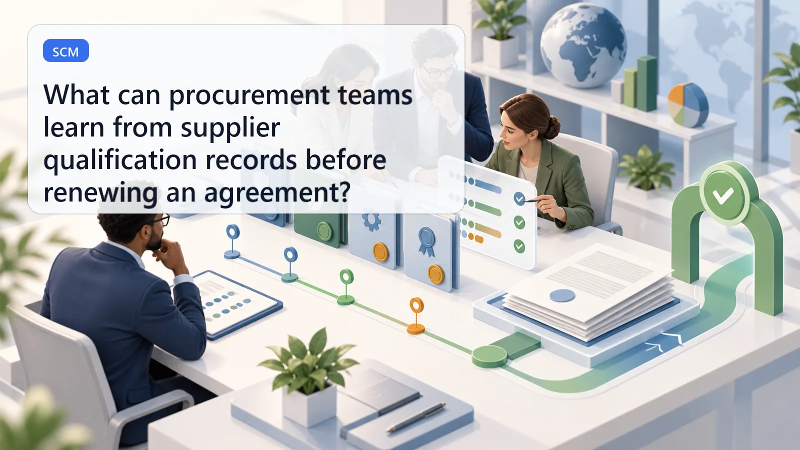 What can procurement teams learn from supplier qualification records before renewing an agreement?