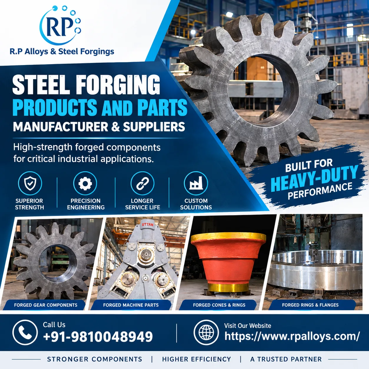 High-Quality Industrial Castings, Forgings and Machined Components