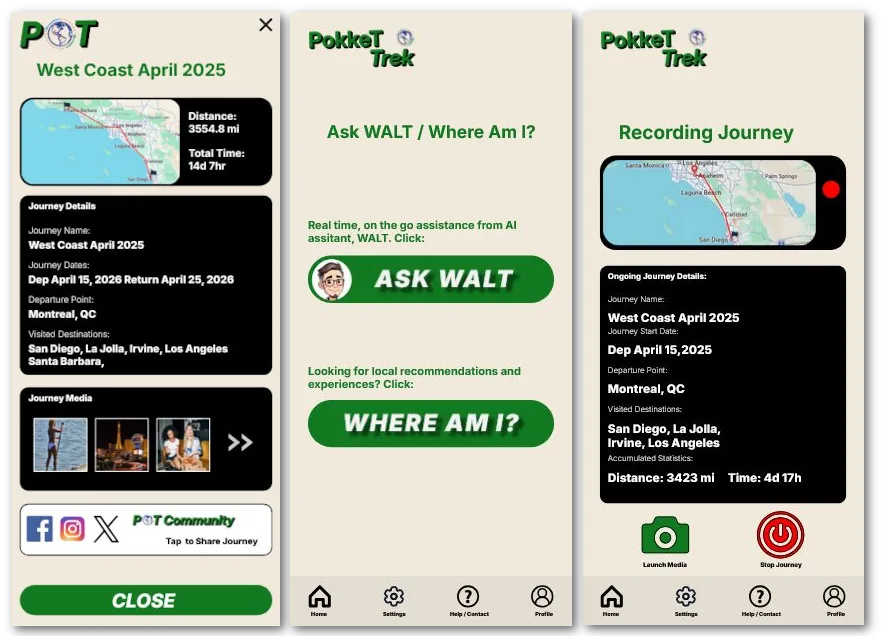 Upgraded UI / UX for PokkeTTREK