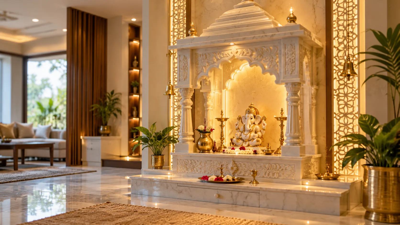 Beautiful Marble Mandir Design Ideas for Modern Indian Homes