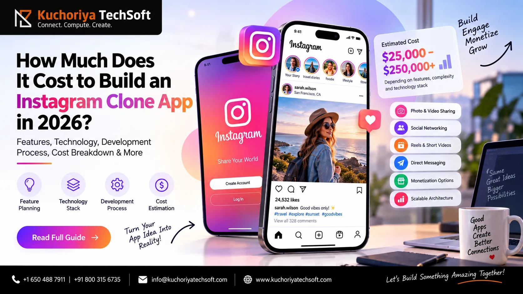 How Much Does It Cost to Build an Instagram Clone App in 2026?