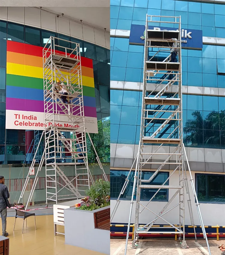 Aluminium Scaffolding on Rent in Bangalore – Scaffman