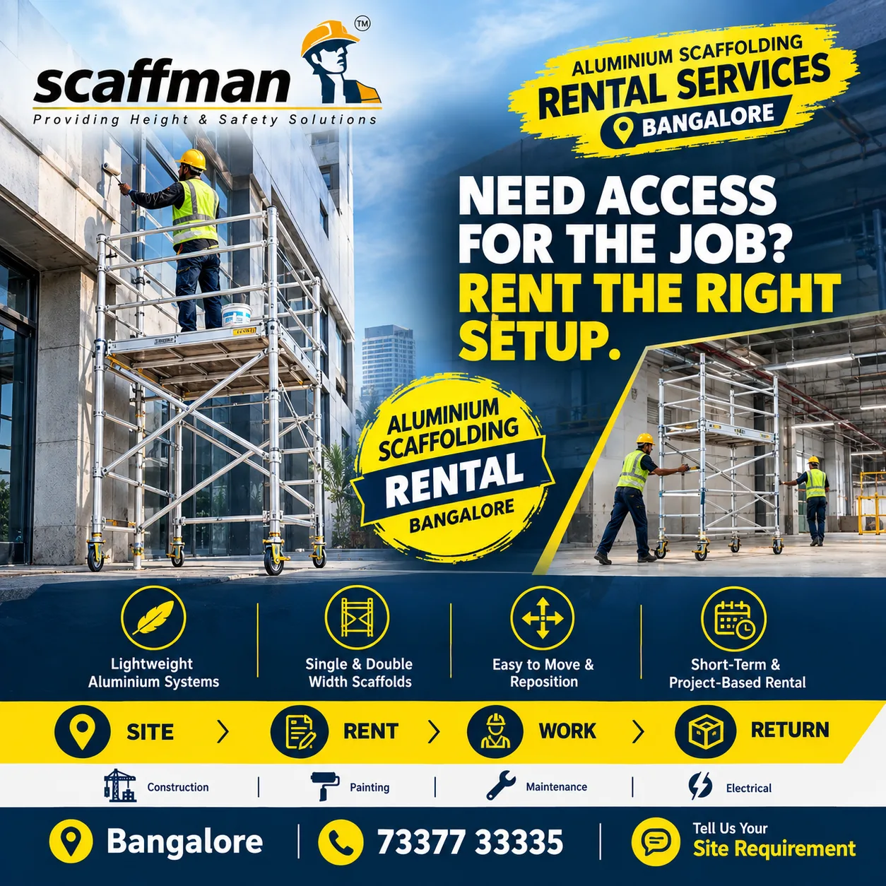 How Can You Plan Aluminium Scaffolding for Construction Work in Bangalore?
