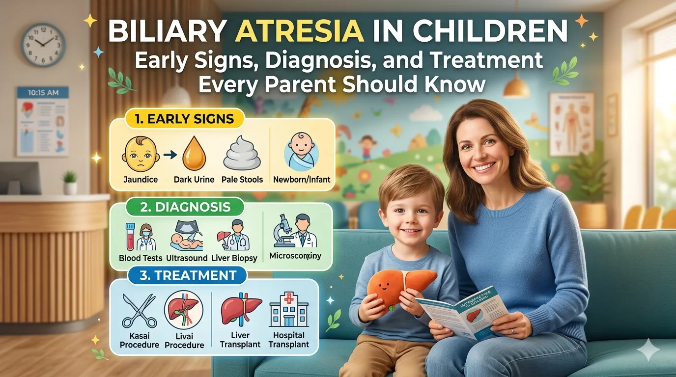 Biliary Atresia in Children: Early Signs, Diagnosis, and Treatment Every Parent Should Know