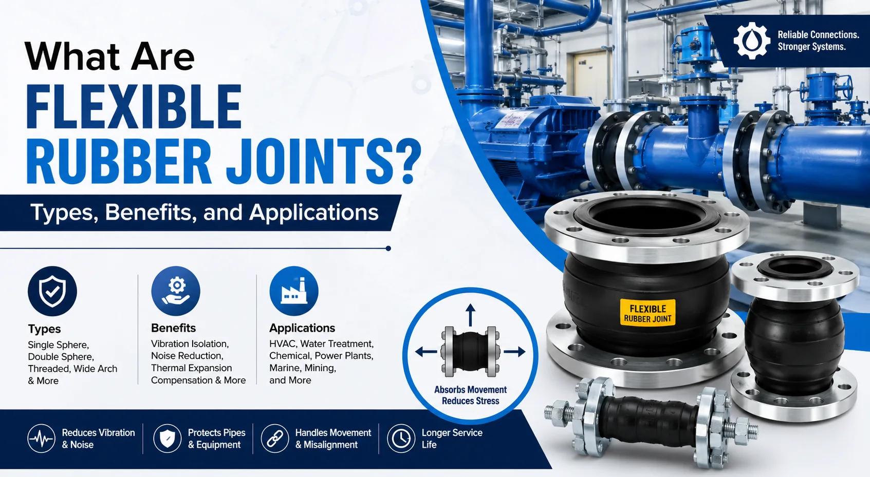 What Are Flexible Rubber Joints? Types, Benefits, and Applications