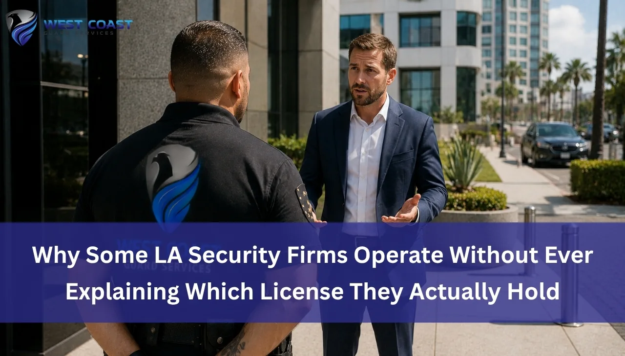 Why Some LA Security Firms Operate Without Ever Explaining Which License They Actually Hold