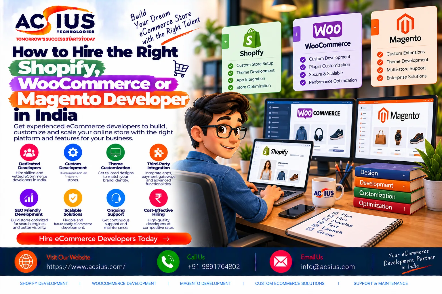 How to Hire the Right Shopify, WooCommerce or Magento Developer in India