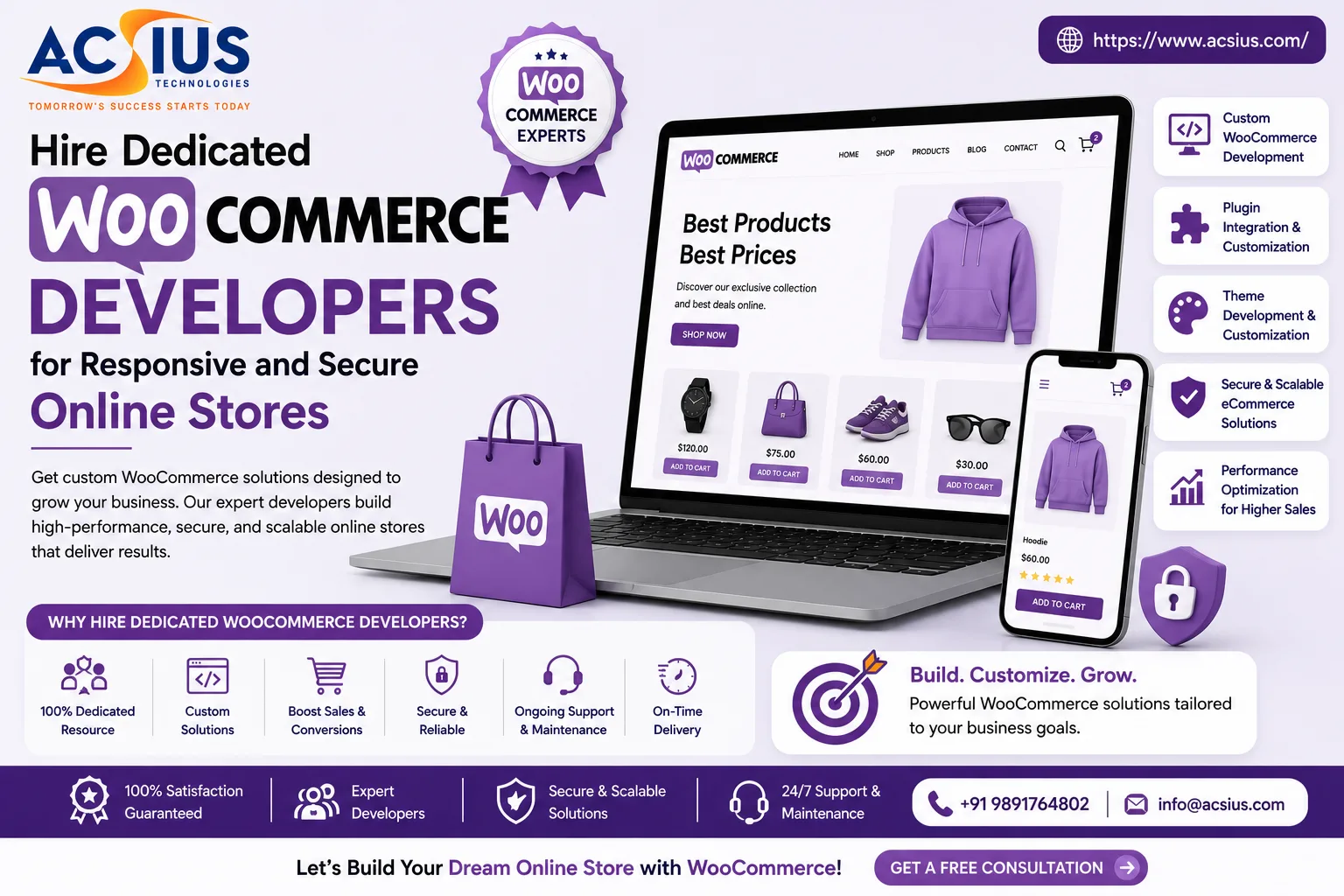 Hire Dedicated WooCommerce Developers for Responsive and Secure Online Stores