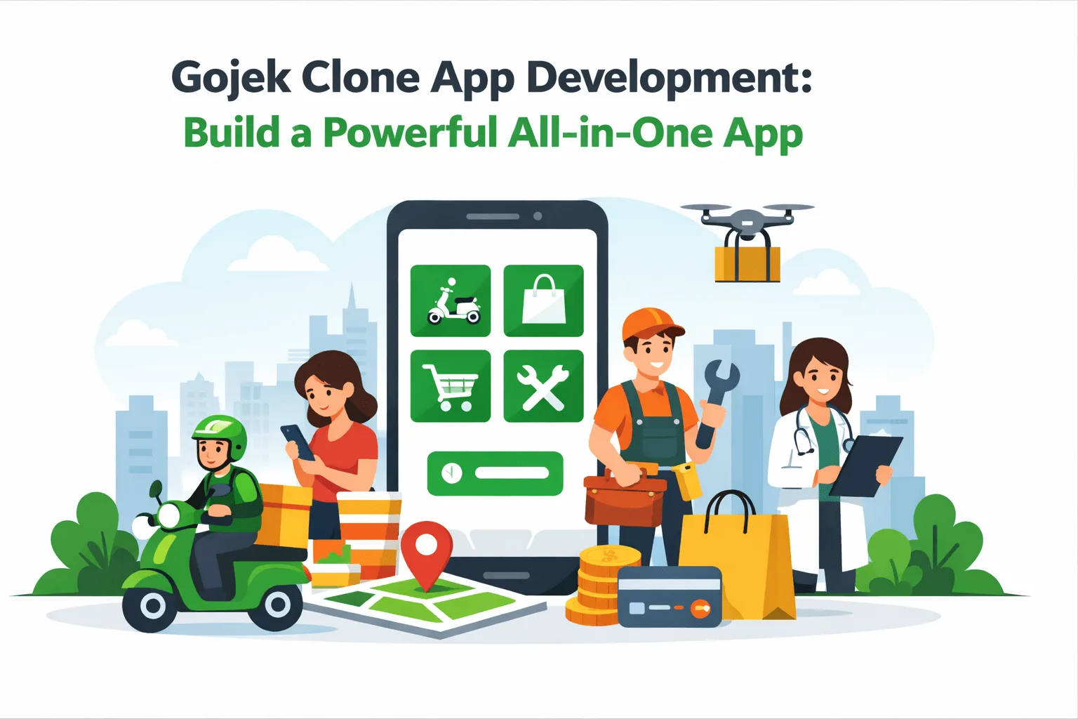 Gojek Clone App Development: Build a Powerful All-in-One App