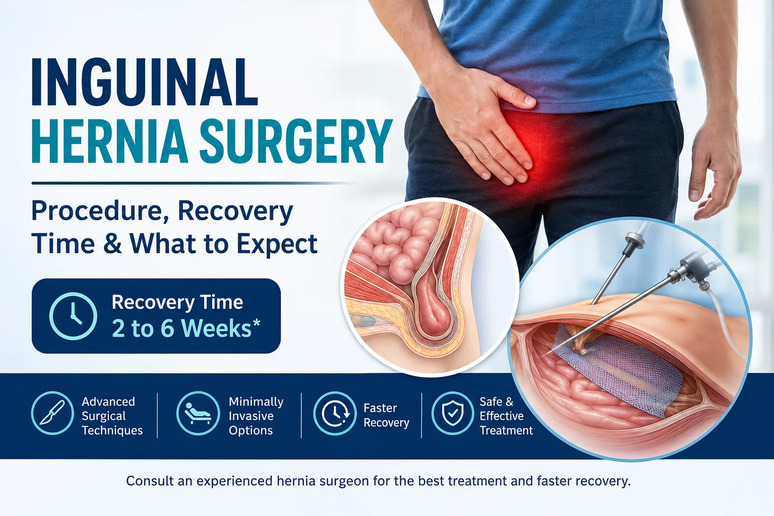 Inguinal Hernia Surgery and Inguinal Hernia Surgery Recovery Time: What Patients Should Know