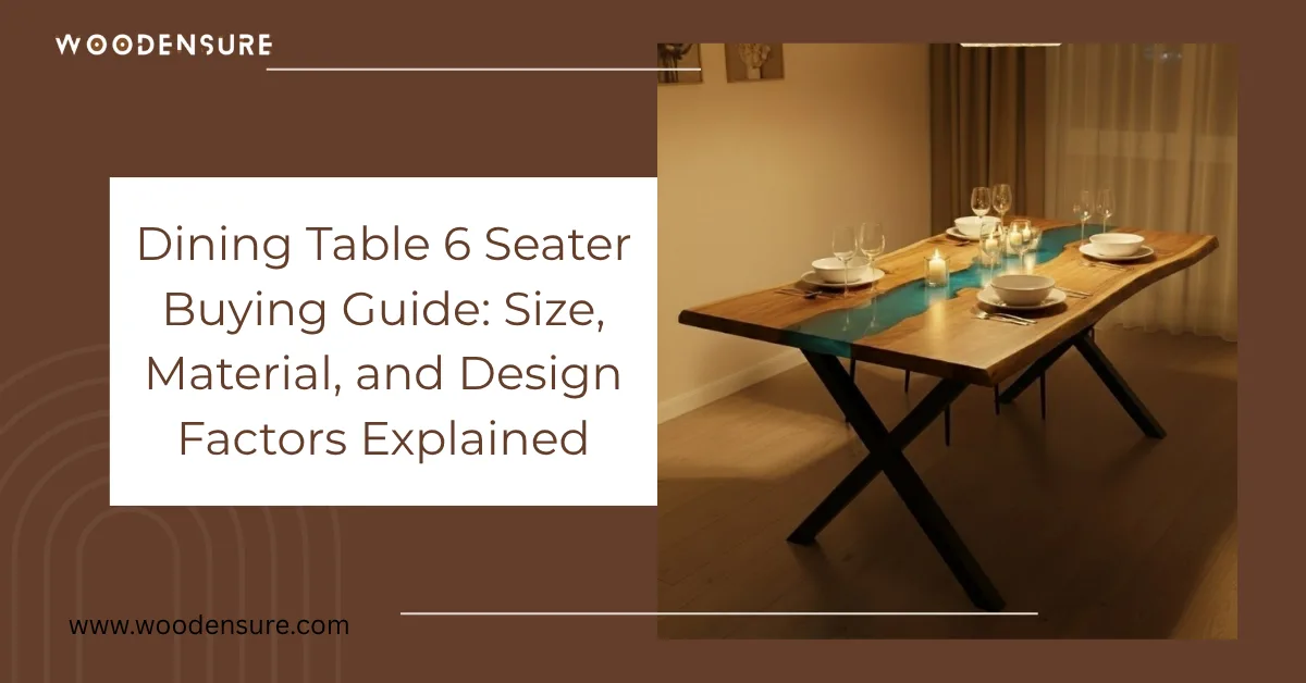 Dining Table 6 Seater Buying Guide: Size, Material, and Design Factors Explained