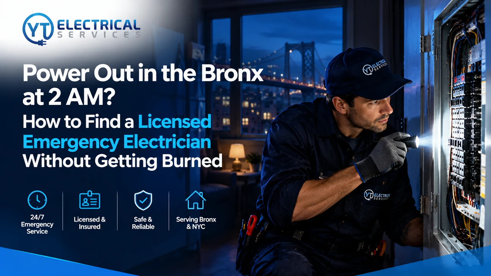 Power Out in the Bronx at 2 AM? How to Find a Licensed Emergency Electrician Without Getting Burned