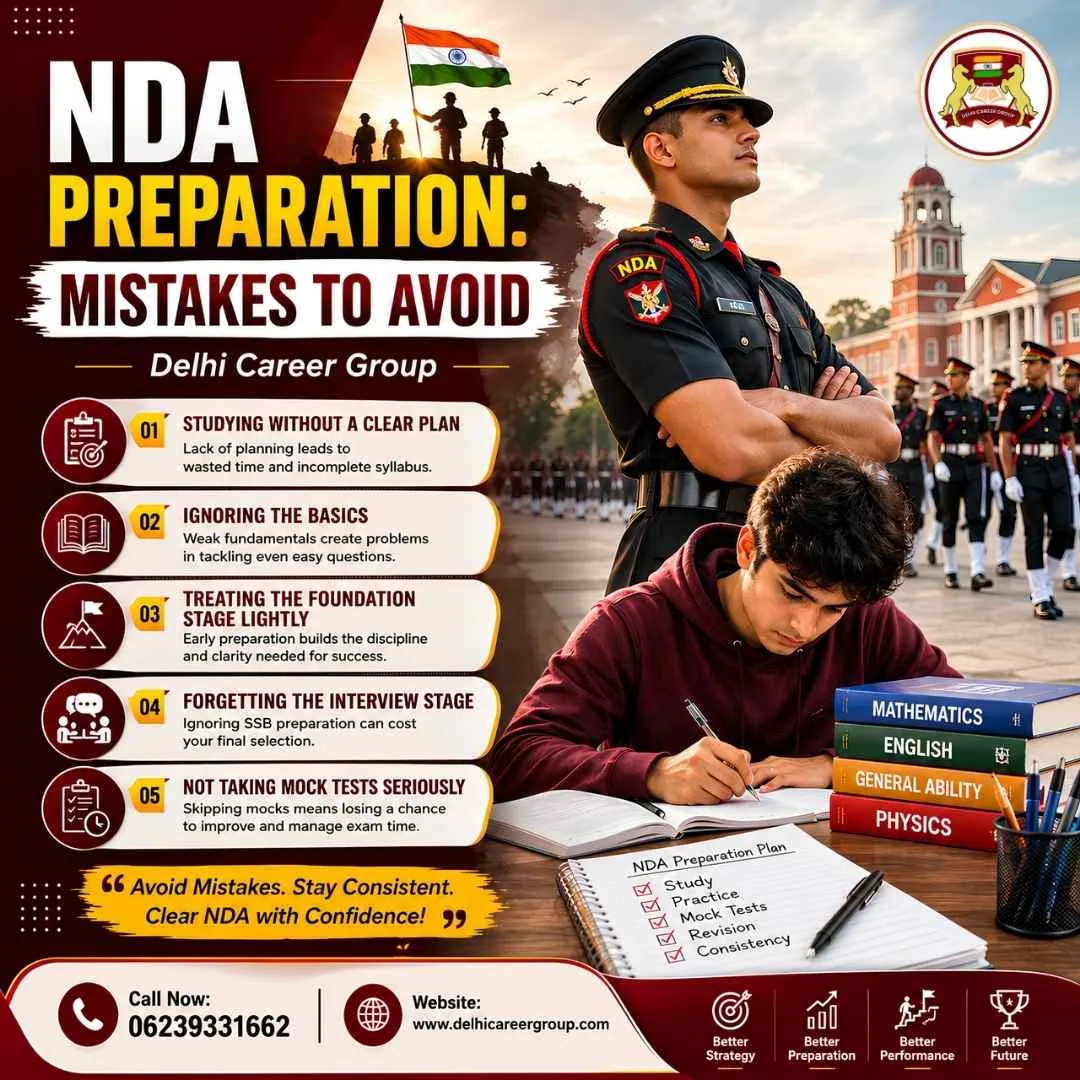 Why Do NDA Aspirants Fail? Common Preparation Mistakes to Avoid