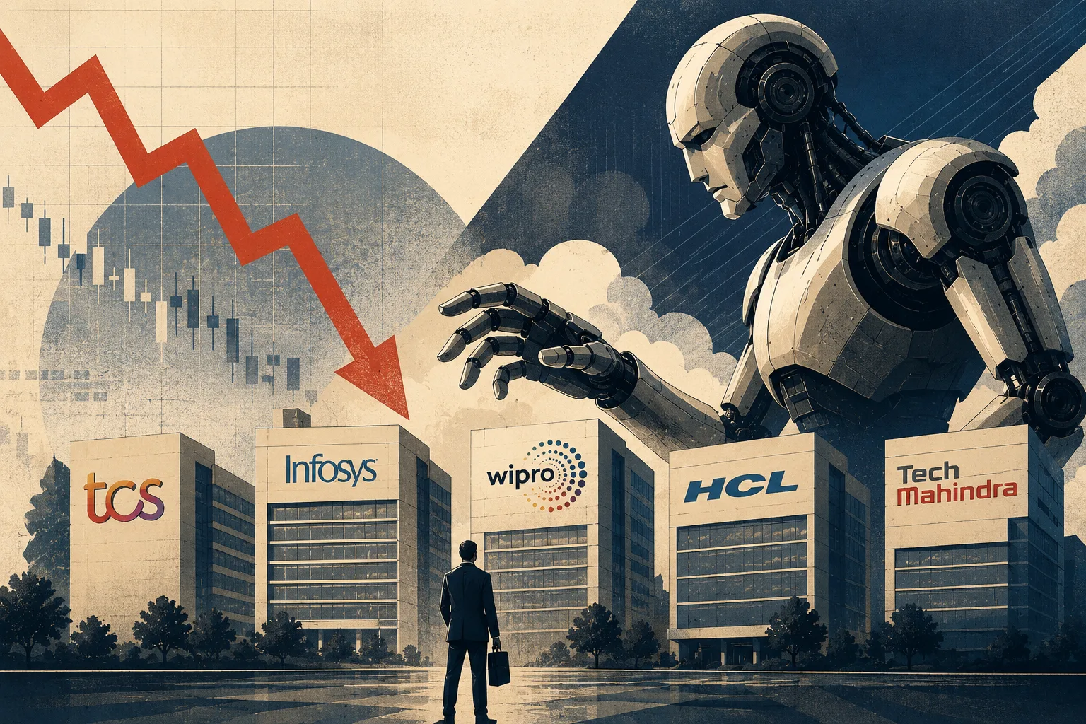 AI Disruption Fear: Why Are TCS, Infosys, and Wipro Losing Their Shine in 2026?
