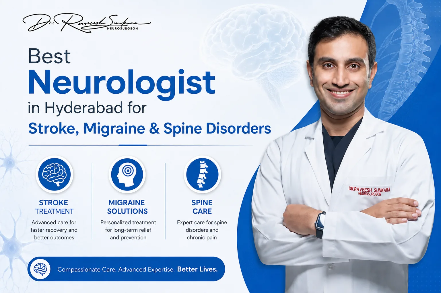 Best Neurologist in Hyderabad for Stroke, Migraine & Spine Disorders