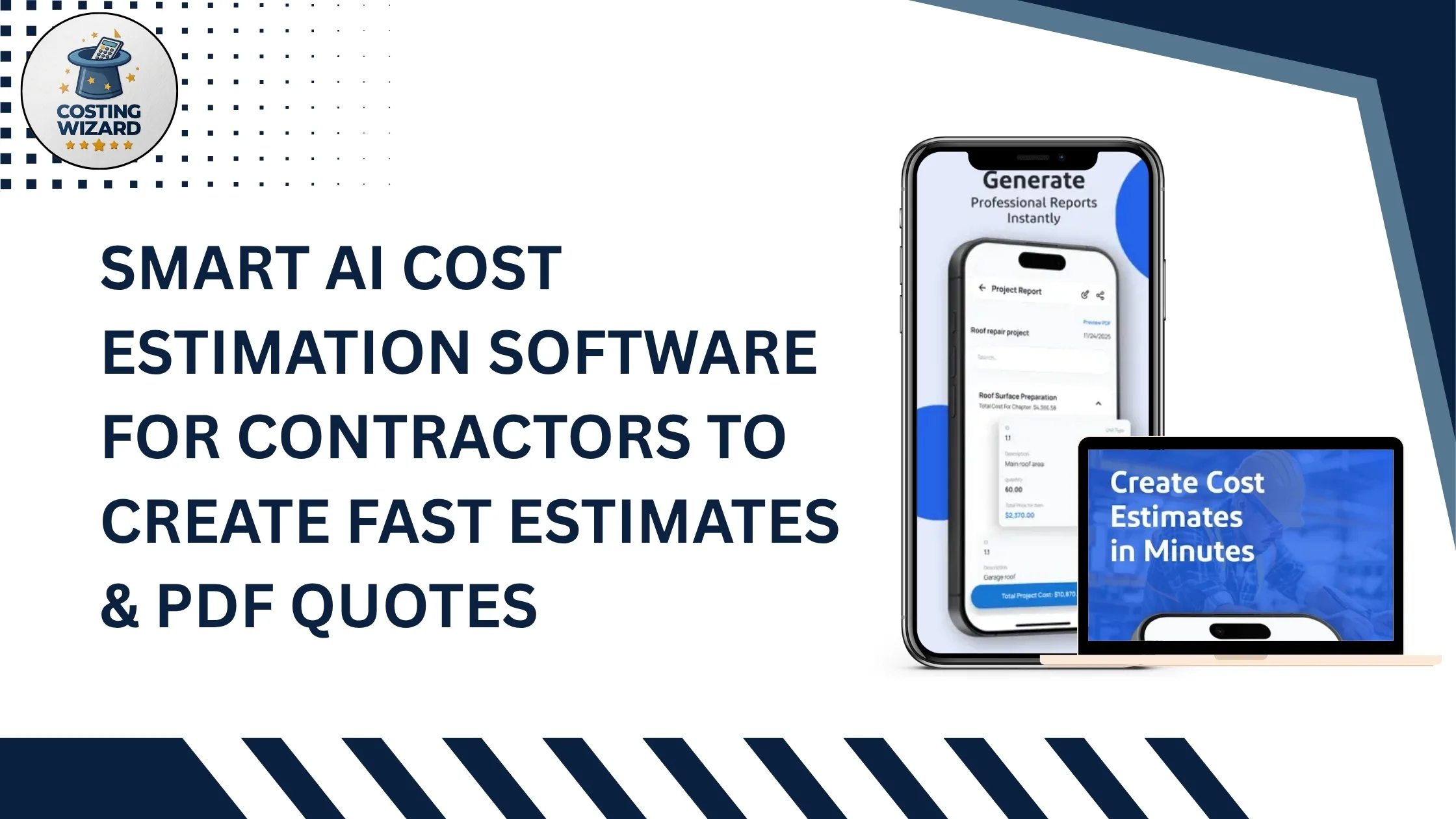 SMART AI COST ESTIMATION SOFTWARE   FOR CONTRACTORS TO CREATE FAST ESTIMATES & PDF QUOTES