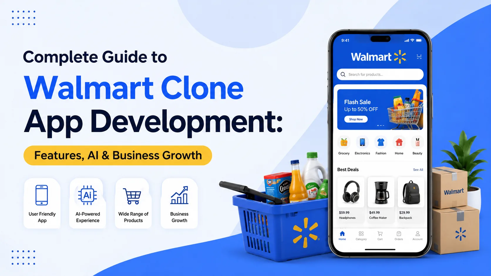 Complete Guide to Walmart Clone App Development: Features, AI & Business Growth