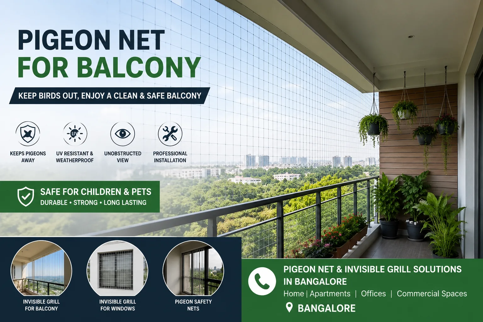 Pigeon Net for Balcony – The Best Solution to Keep Birds Away