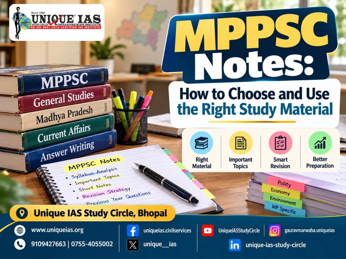 MPPSC Notes: How to Choose and Use the Right Study Material