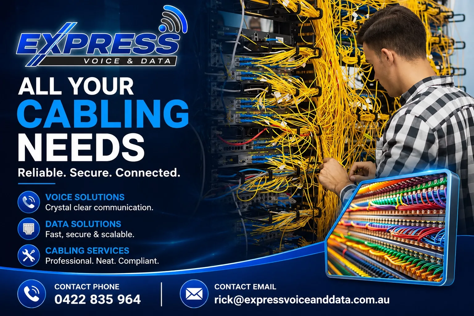 Residential Data Cabling South Brisbane, QLD | Express Voice & Data