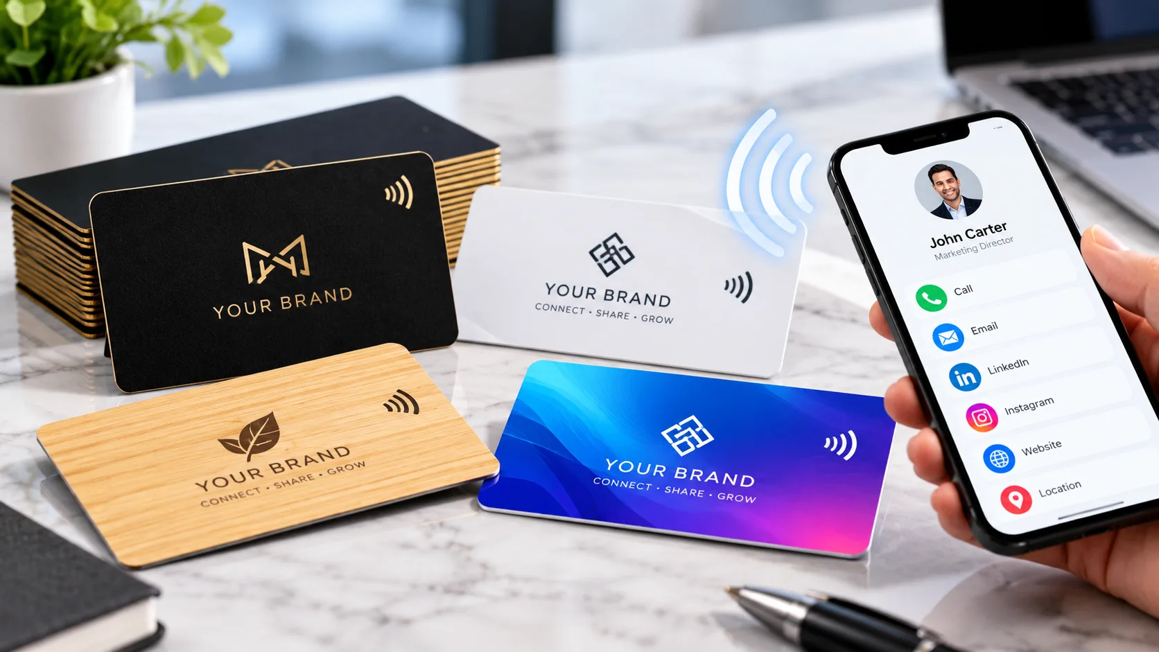 Custom NFC Card Printing: Design Options for Tap to Share Cards