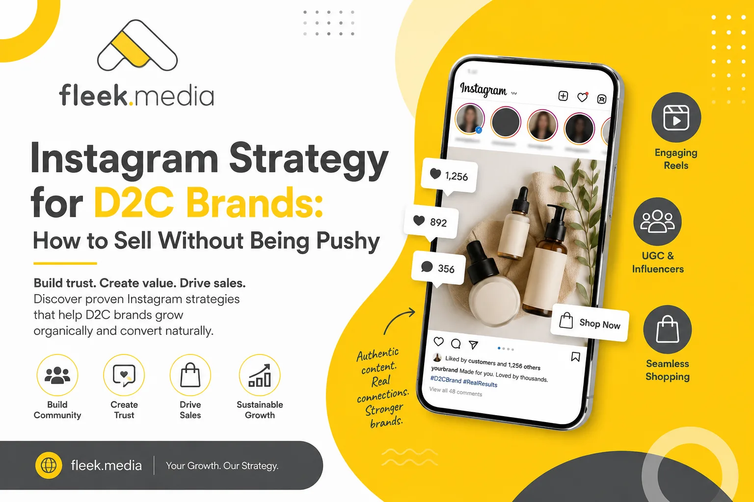 Instagram Strategy for D2C Brands: How to Sell Without Being Pushy