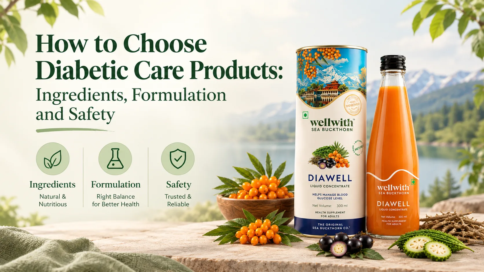 How to Choose Diabetic Care Products: Ingredients, Formulation and Safety